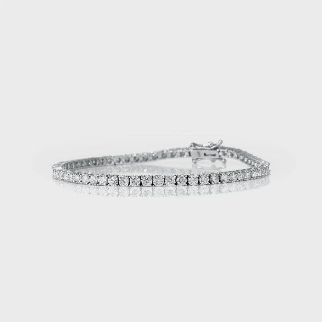 White Gold Diamond Tennis Bracelet – Meira T Boutique